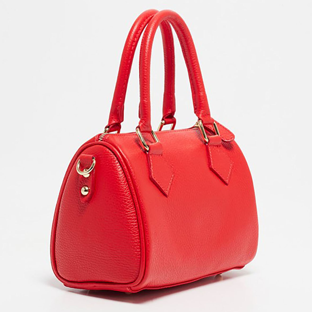 Christian Laurier Sac Bowling en Cuir Lana rouge - 21x16x10 cm