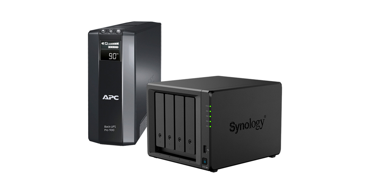 SynologyNAS X UPS bundel Premium (DS925+ & BR900G-GR)  (Zwart)