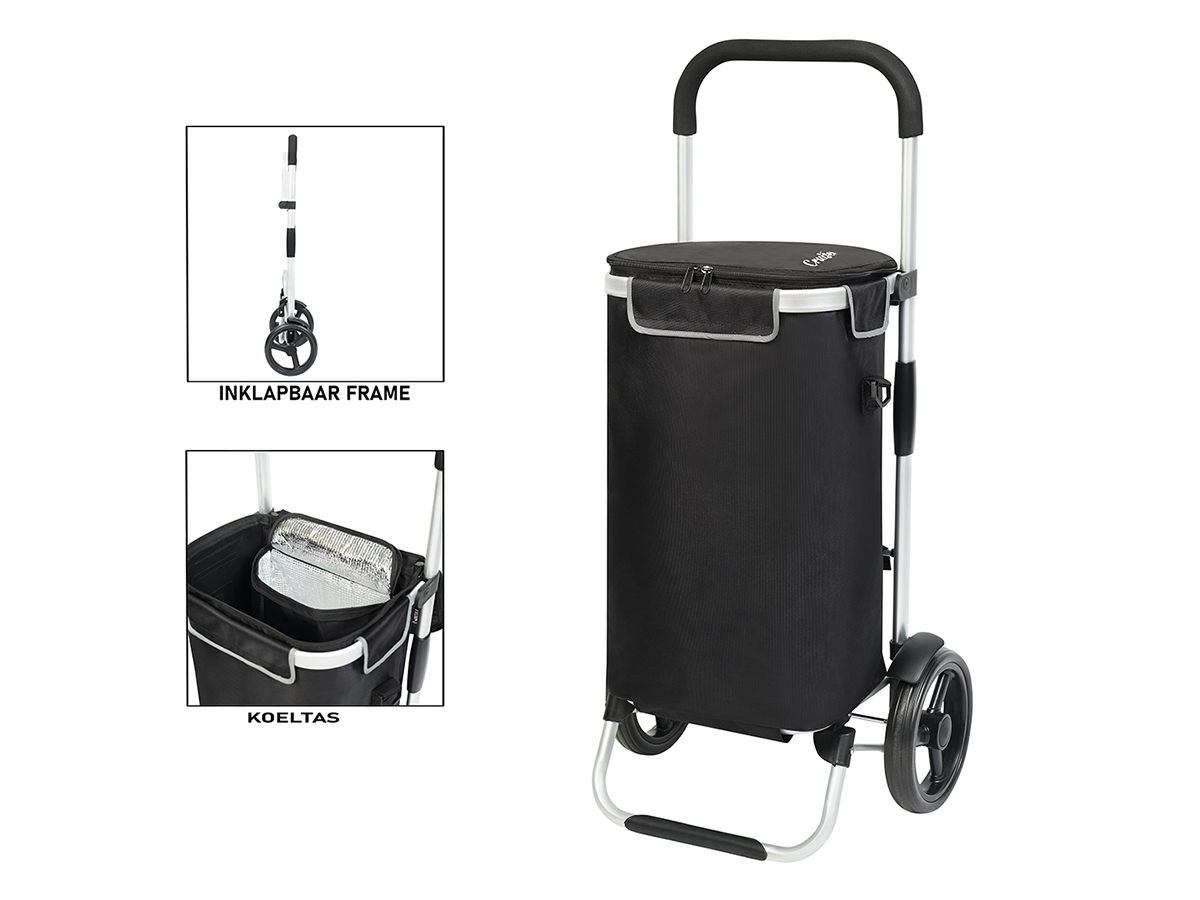 Shoppingcruiser Allround 41 liter boodschappentrolley - Black