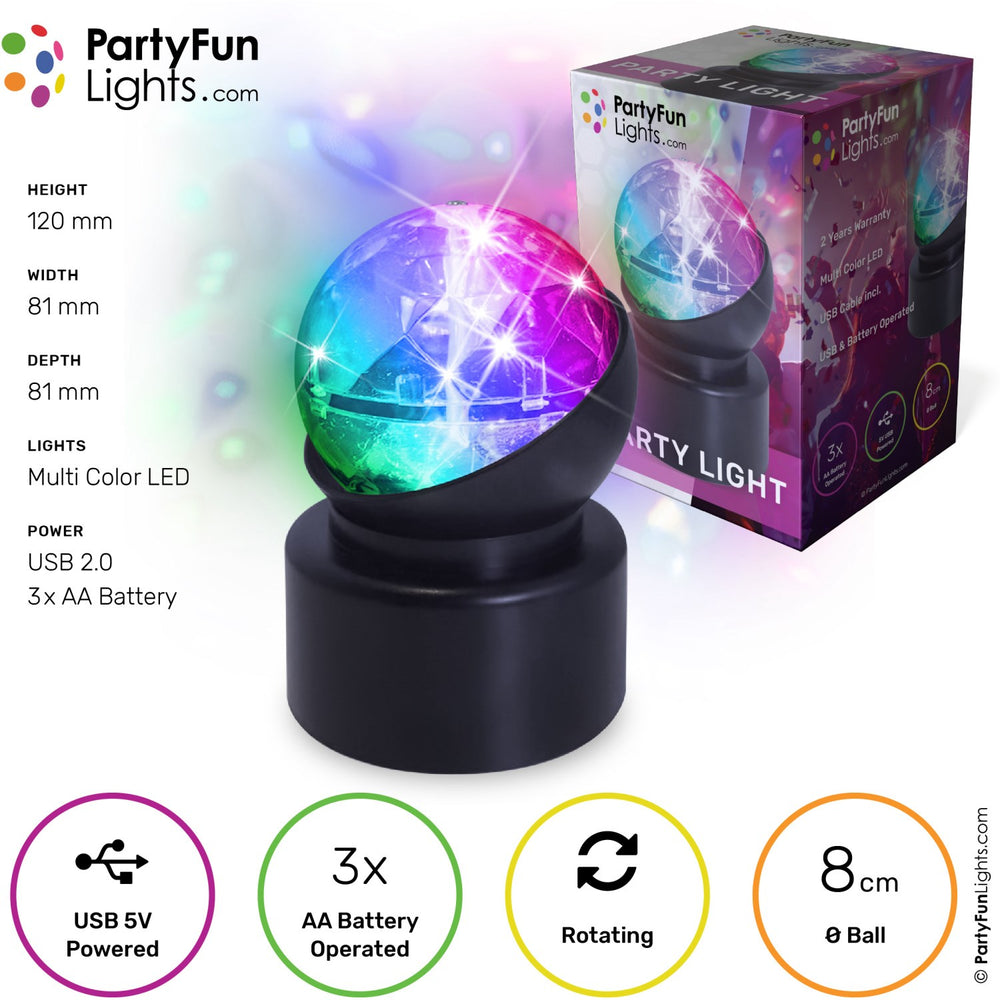 Køb Party Funlight Mini Party Lampe Ø: 8cm