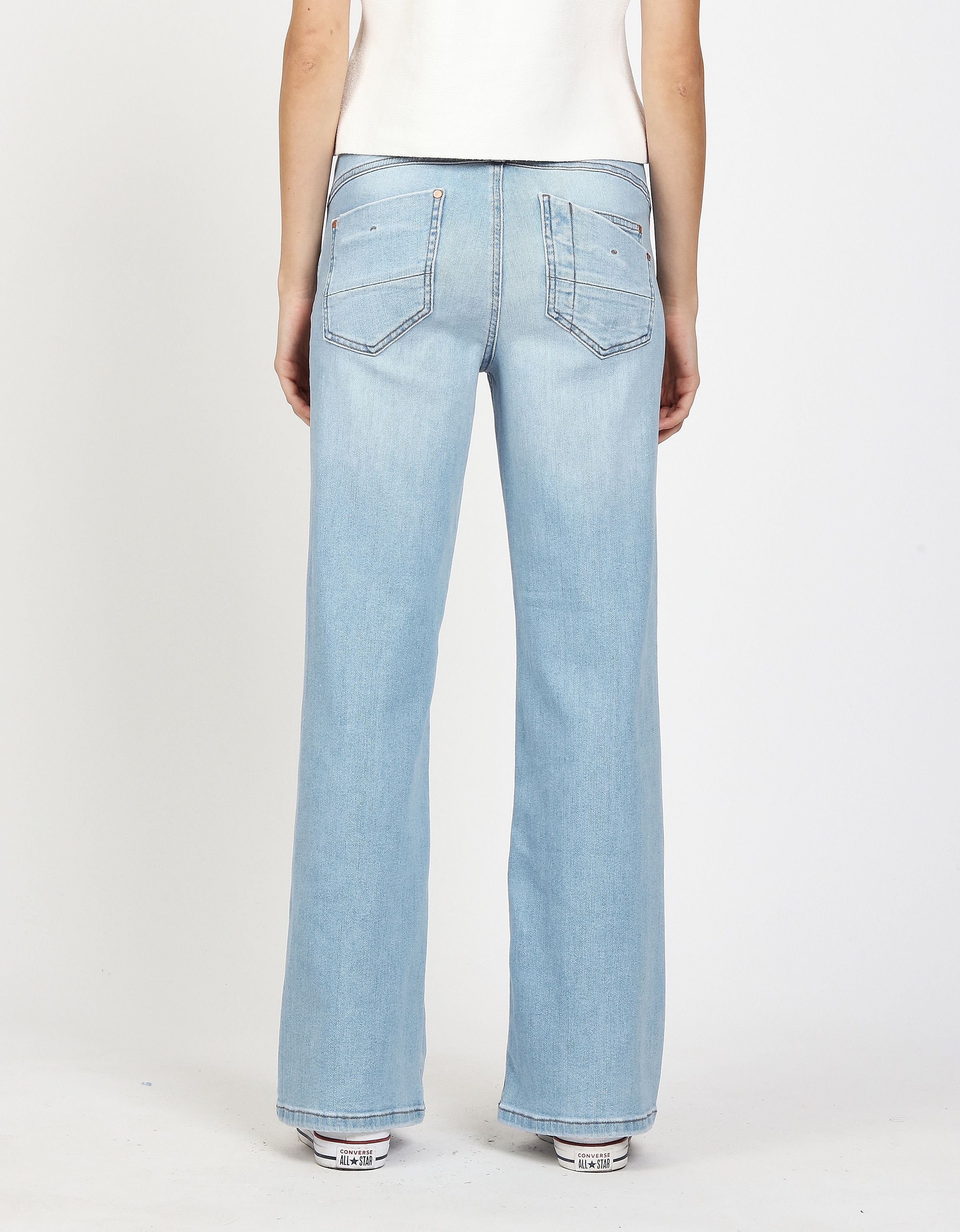 GANG Weite Jeans »94AMELIE WIDE« mit geradem Beinverlauf, weicher Denim