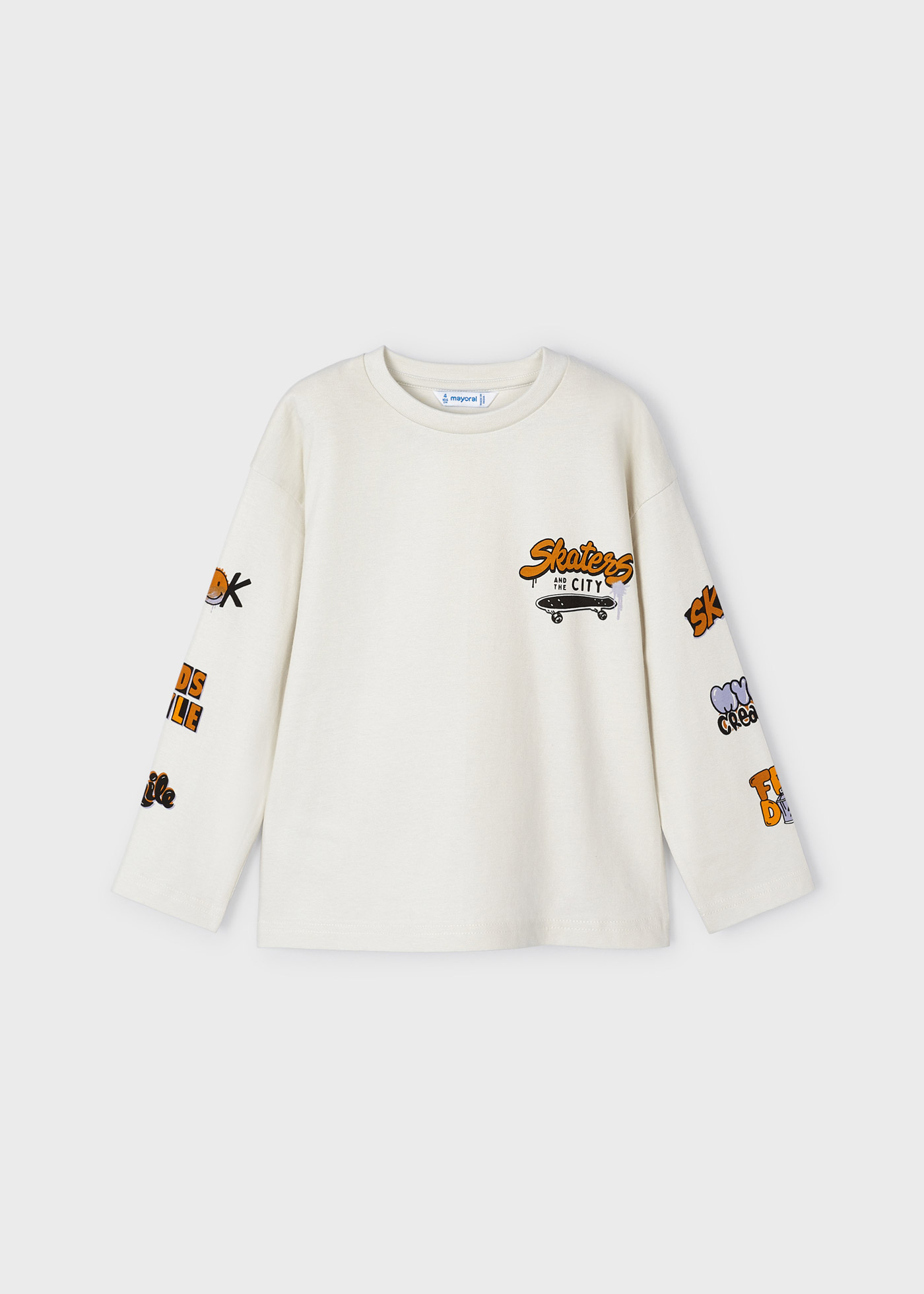 Camiseta de manga comprida estampada Better Cotton para meninos