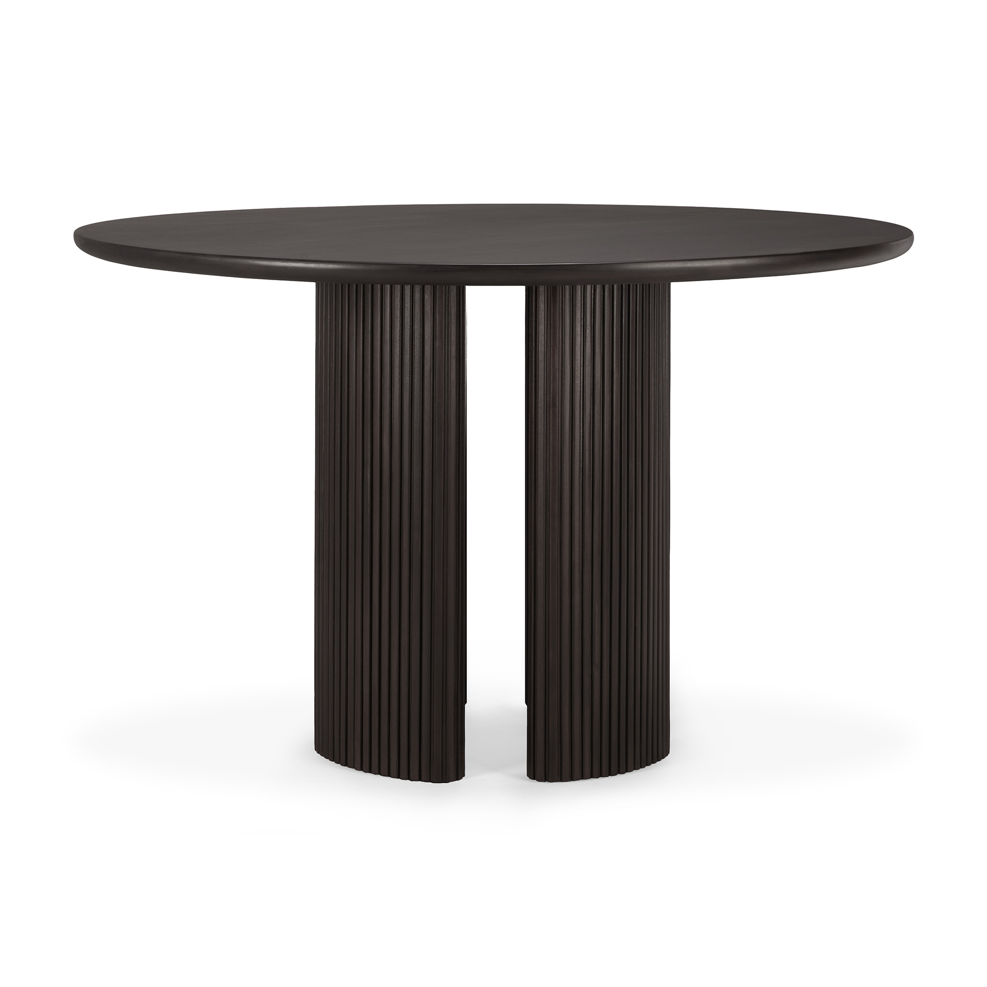 Ethnicraft - Roller Max eettafel 150 rond  - donker mahonie
