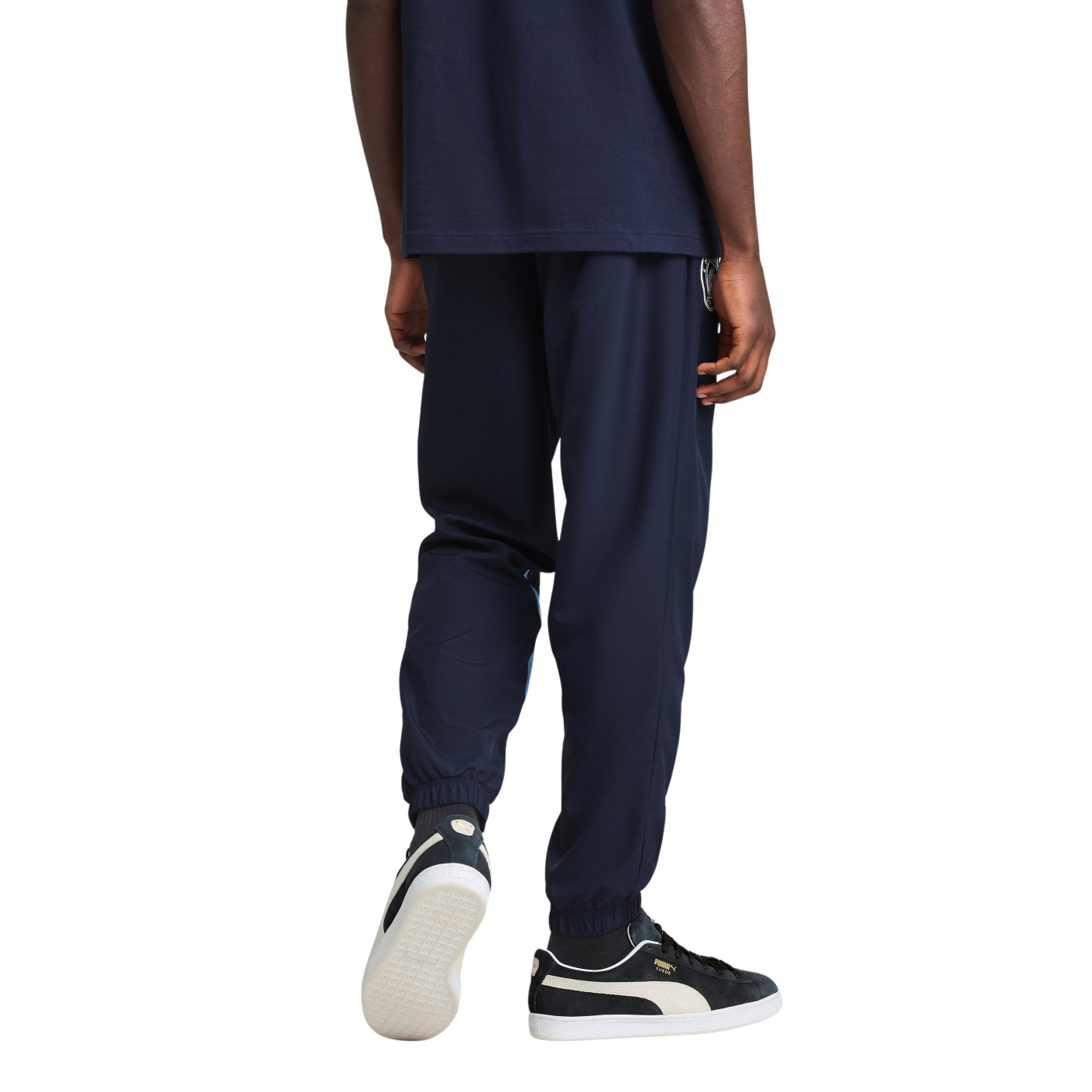 PUMA Manchester City FtblArchive Trainingsbroek 2024-2025 Donkerblauw Blauw