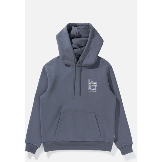Rhythm Lull Fleece Hood Worn navy Men FA24