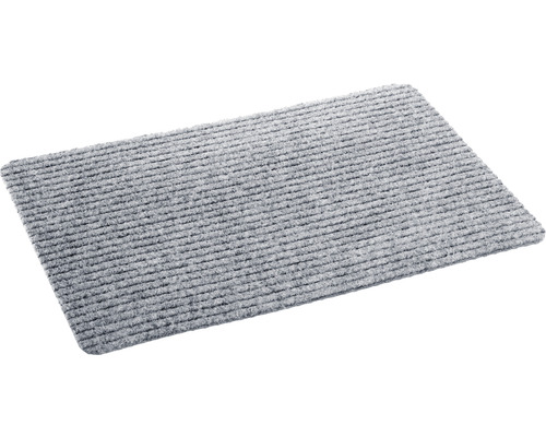 Geribbelde mat grijs 50x80 cm