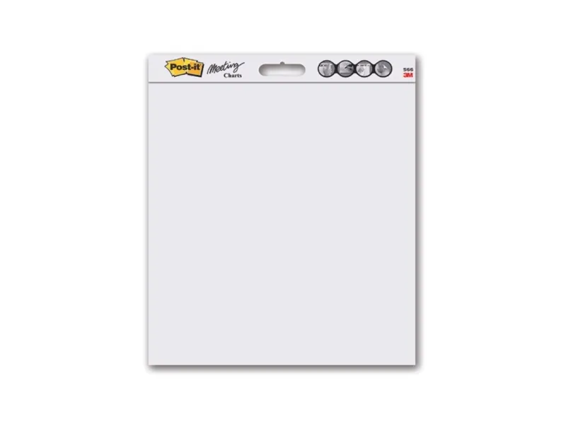 Flipoverblok Post-It 6x559 635x762 mm blank - (6 stk.)