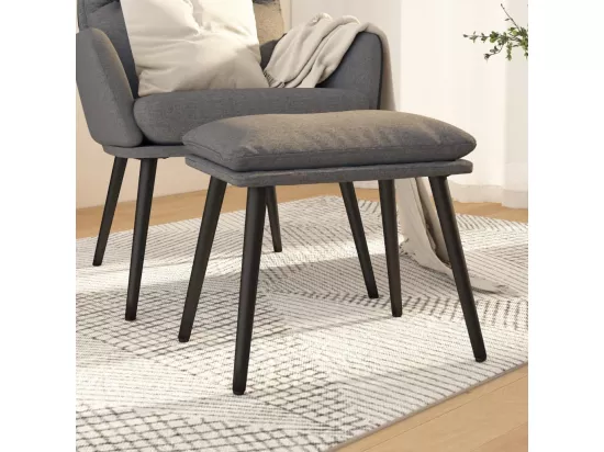 Repose-pied Gris clair 45x29,5x35 cm Tissu