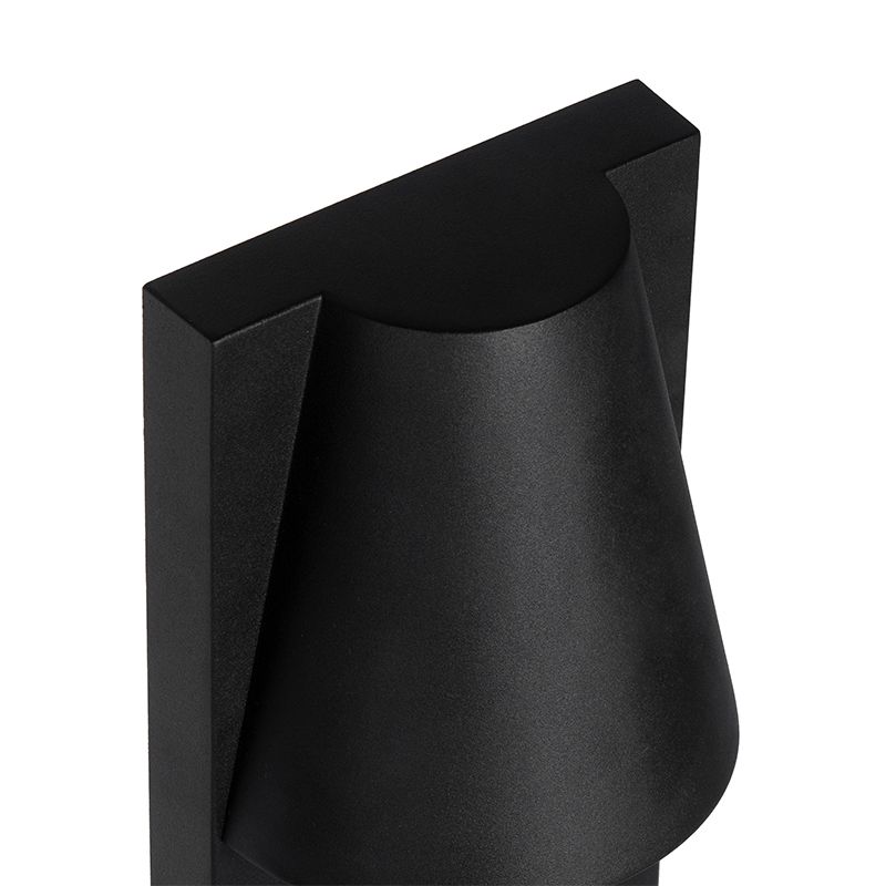 Industriële staande buitenlamp zwart IP44 - Femke