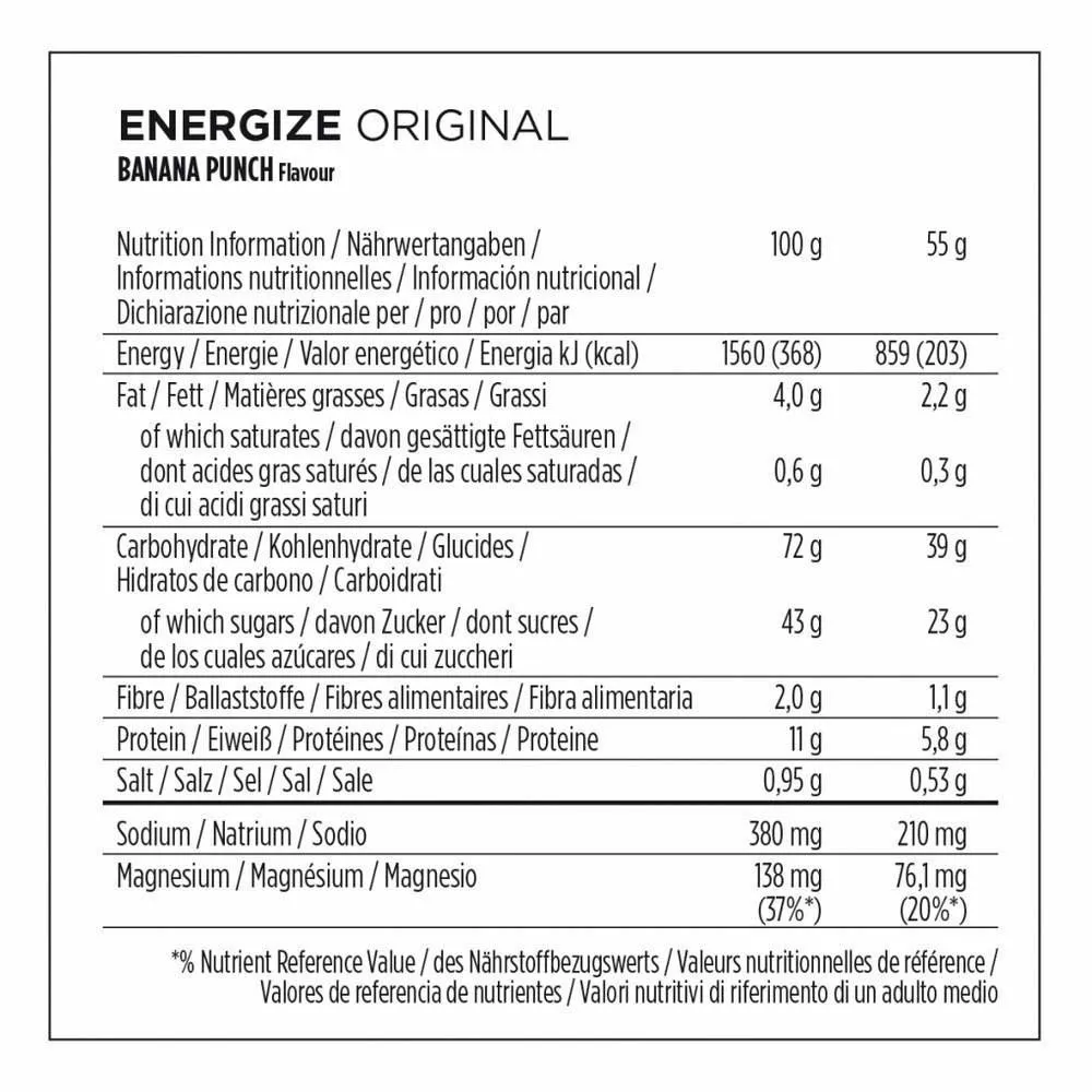Powerbar Energize Original Energieriegel Bananenpunsch 55g