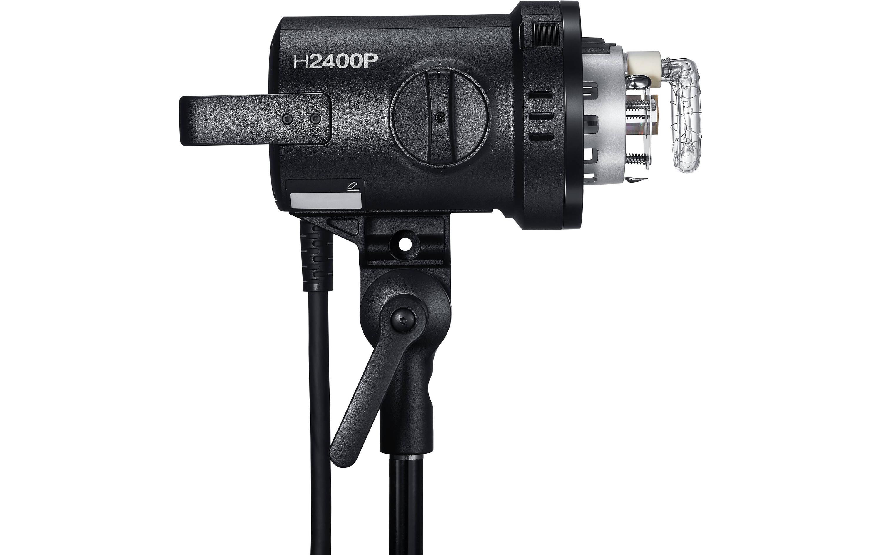 Blitzkopf H2400P<br>Leistungsstarker Blitzkopf mit hellem Einstelllicht