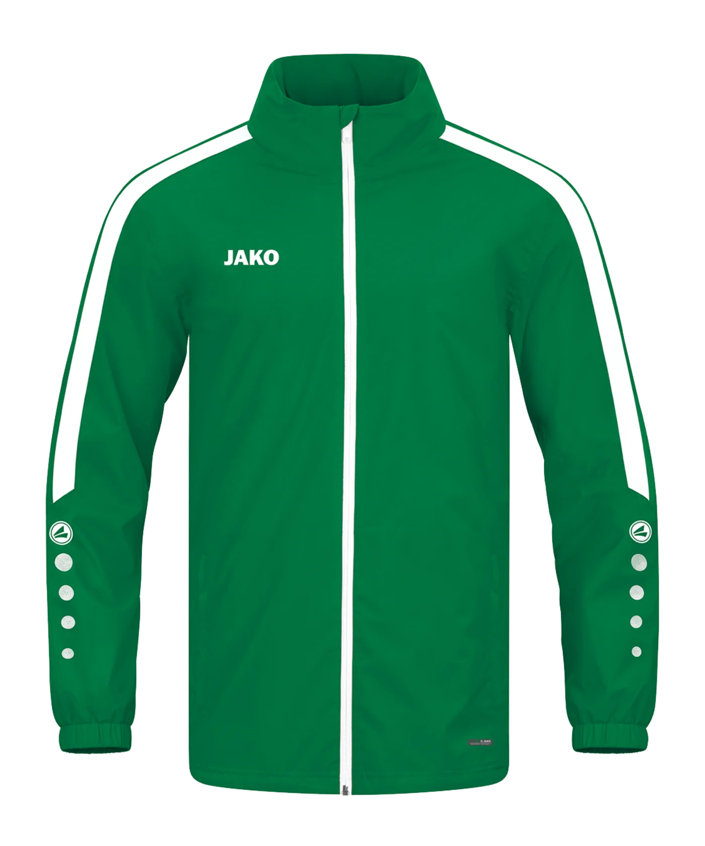 JAKO Power Allwetterjacke Grün Weiss F200