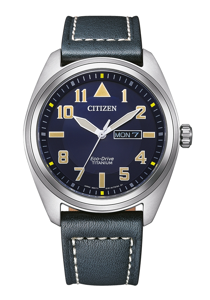 Citizen Titanium Eco Drive Day Date Herrenuhr BM8560-45LE