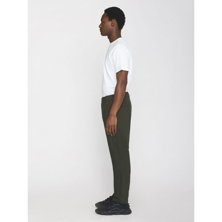 Knowledge Cotton Apparel CHUCK regular chino twill pants - GOTS/Vegan Grøn