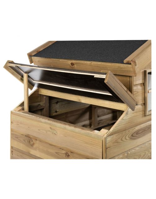 Voldux Kippenhok Jasper - Kippenhok - 140x90x165 cm Naturel