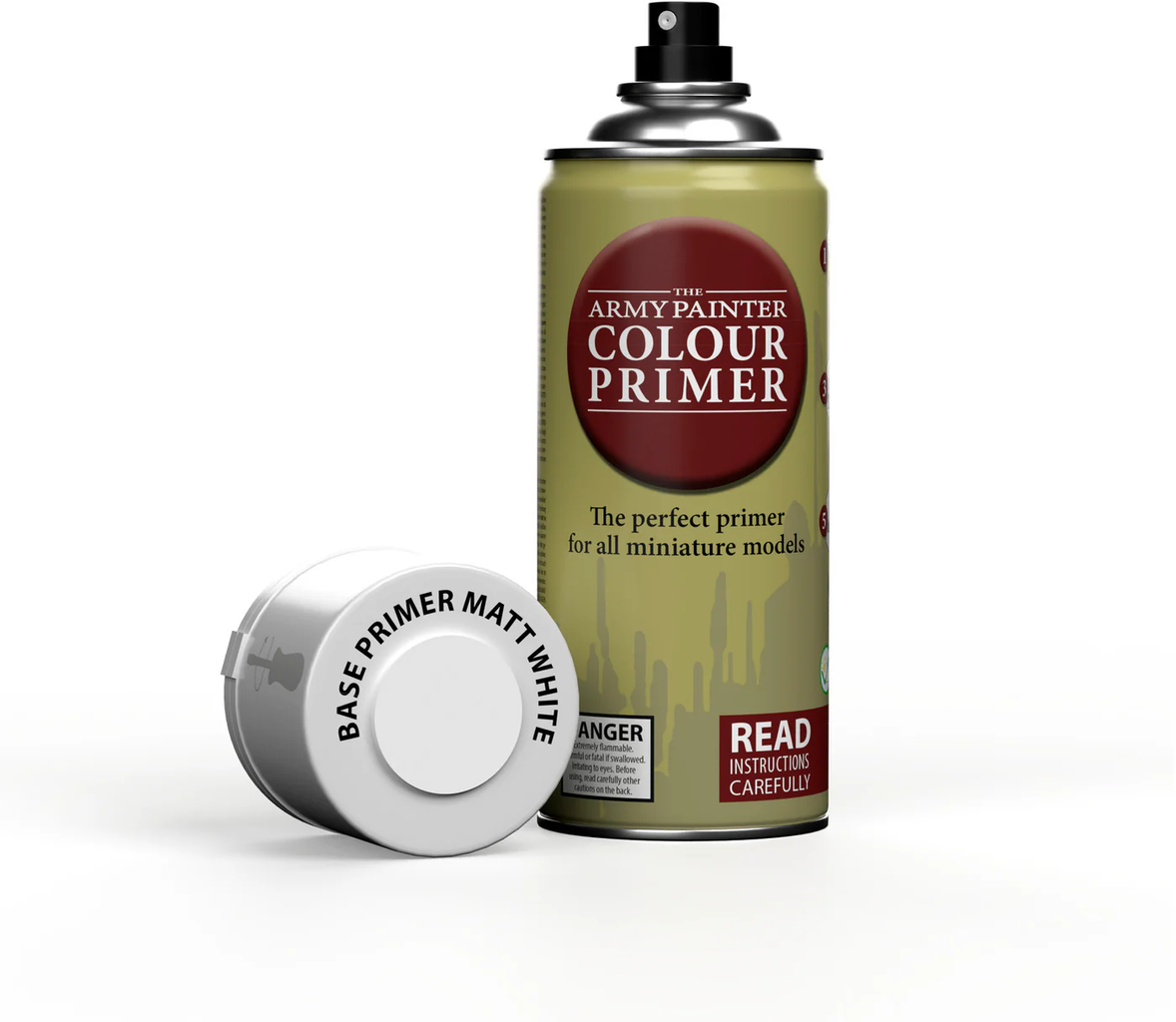 The Army Painter  Colour Primer, Matt White (400 ml)    Die perfekte Basis für farbenfrohe Dioramen