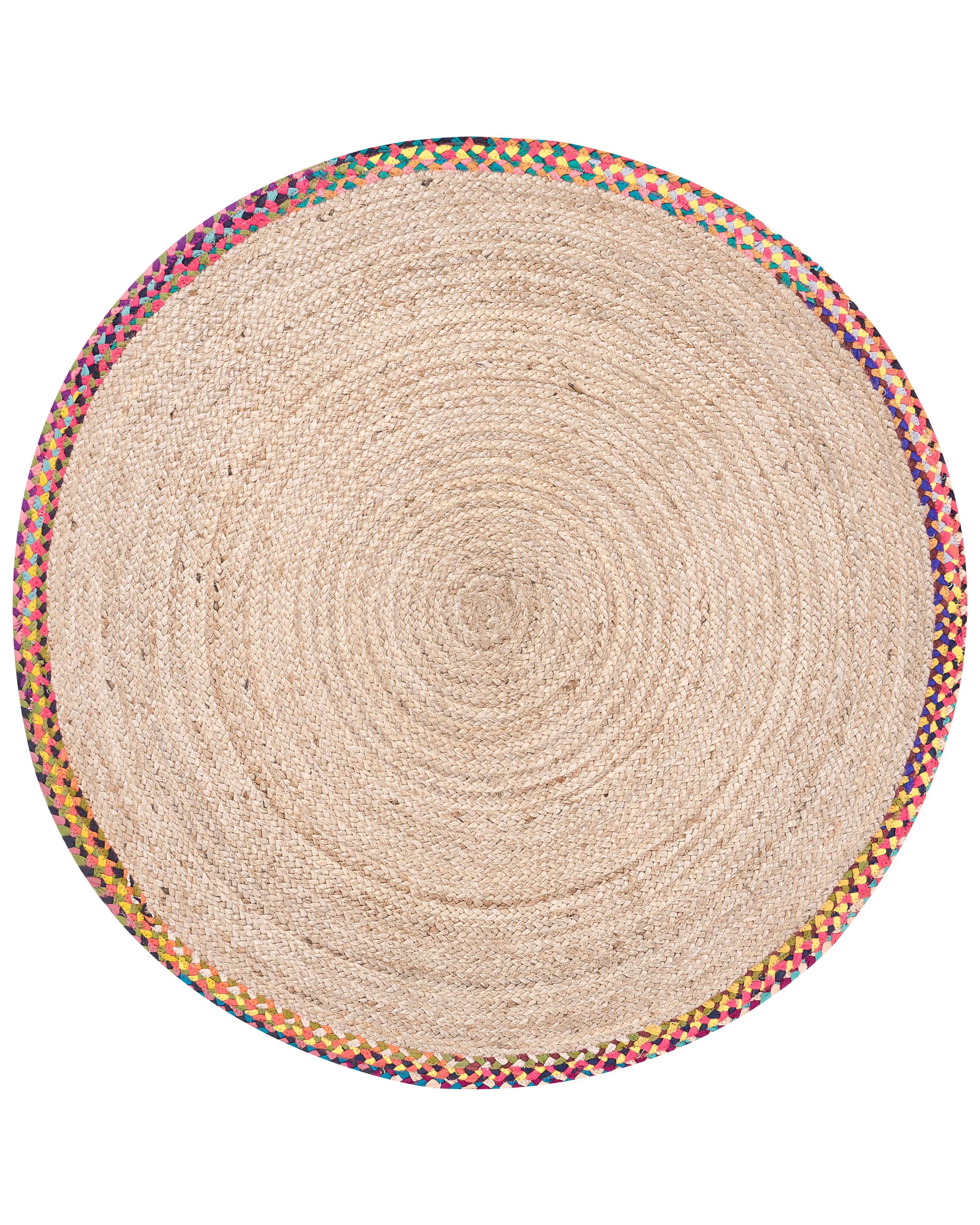 Vloerkleed SATARA Meerkleurig ø 120 cm Jute