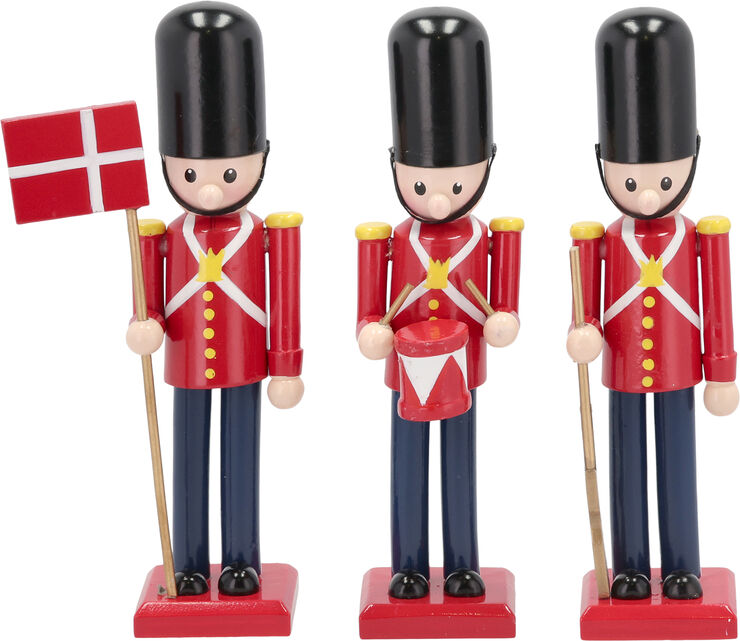 Celebrate Garder 15 cm 3 stk. Rød/Sort Træ Rød/sort