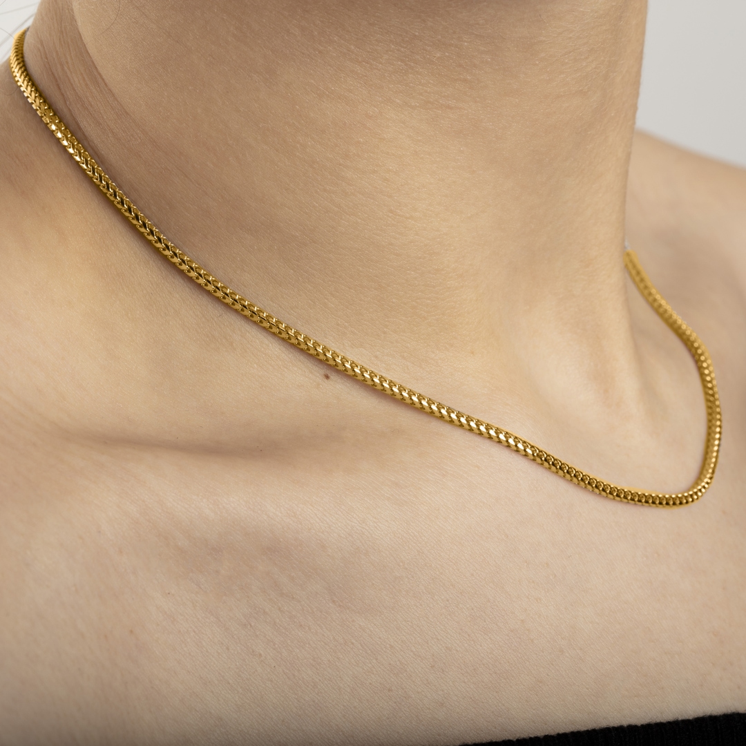 Fuchsschwanzkette 750/18 K Gelbgold 2.0mm