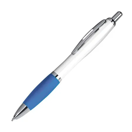 Macma Kugelschreiber aus Kunststoff, weiß, 10 Stück
