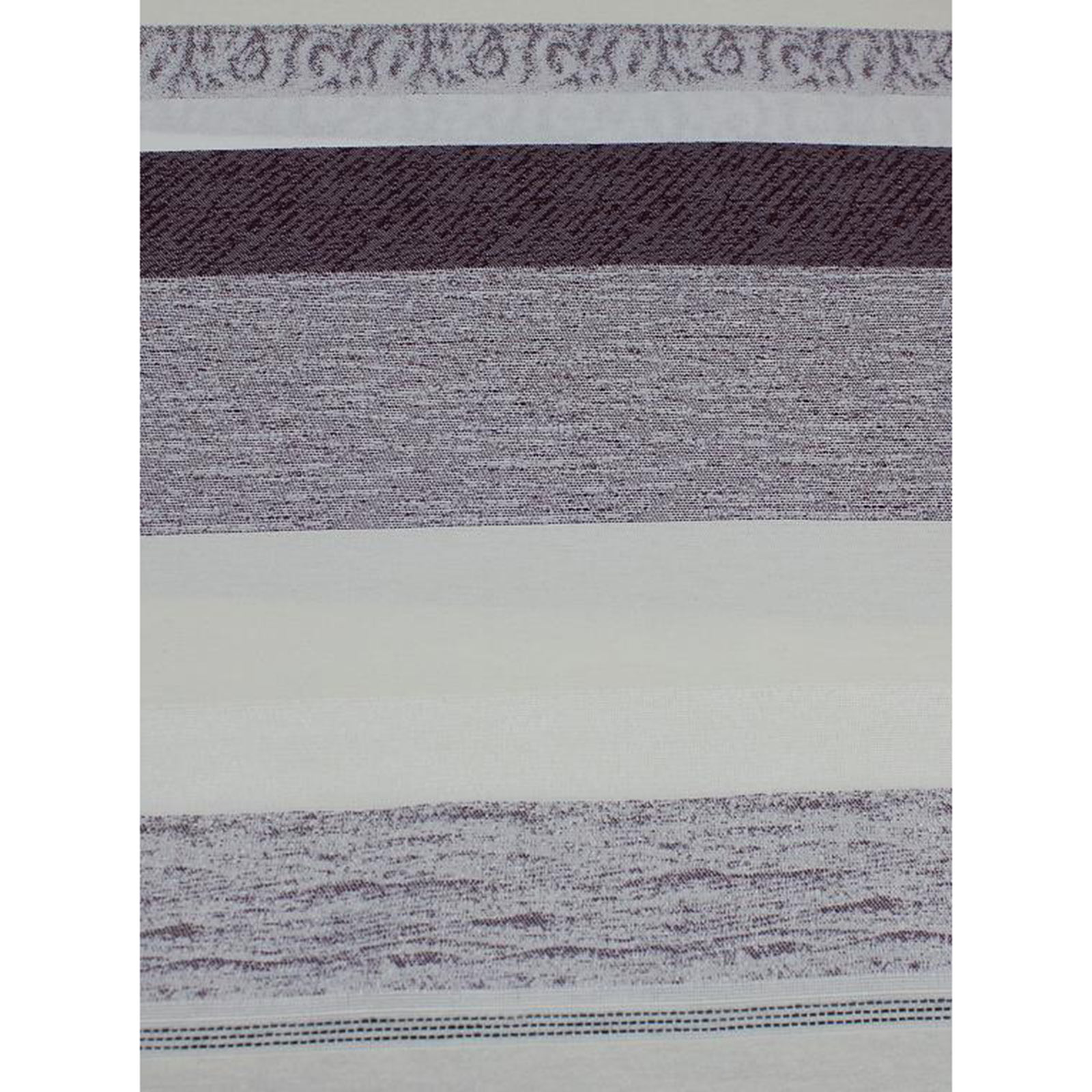Einzelschal mit Ösen NOVARA - lila-natur - 135x145 cm