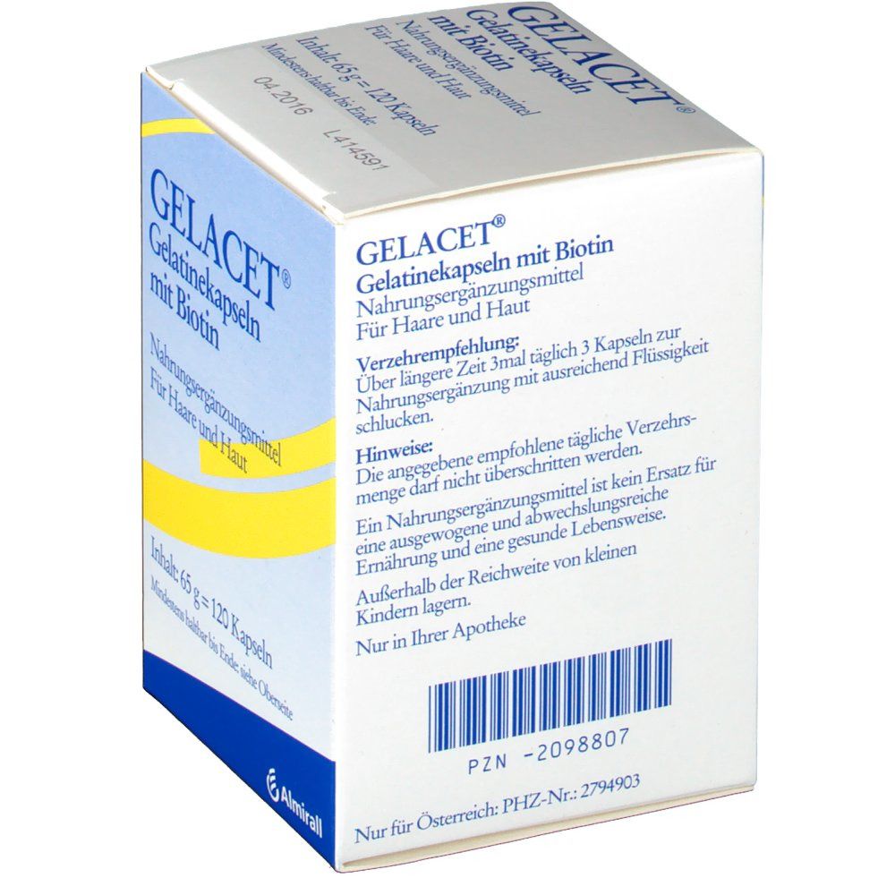 Gelacet® Gelatinekapseln mit Biotin