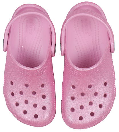 Crocs Sandalen - Classic+ Glitter Clog K - Pink Tweed Glitter