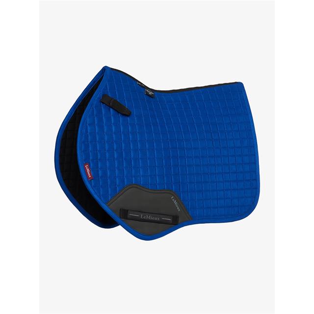 Zadeldek LeMieux Mini Suède Close Contact Square Springen Blauw