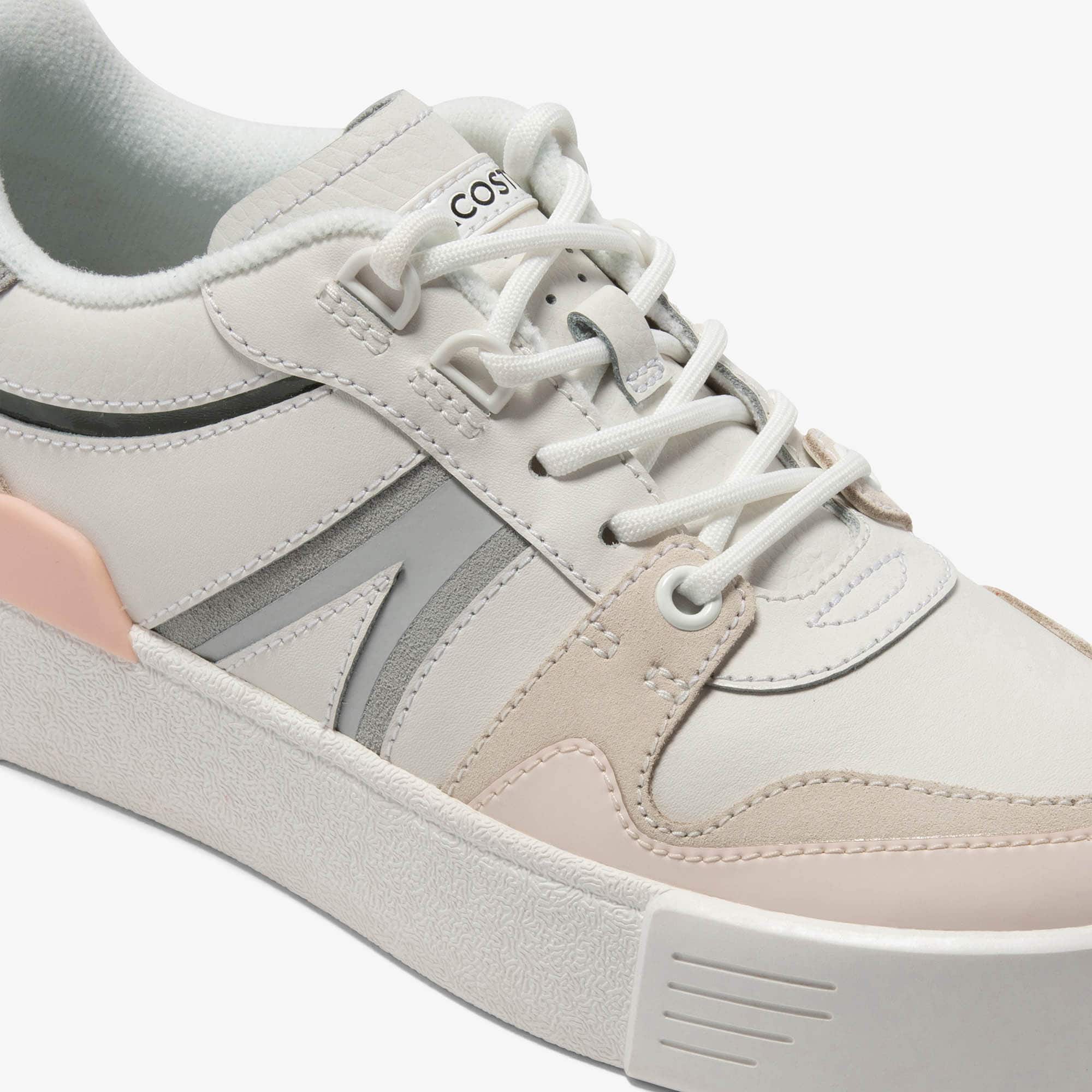 Sneakers L002 femme en cuir et mesh Sneakers - Blanc - Lacoste - Femme