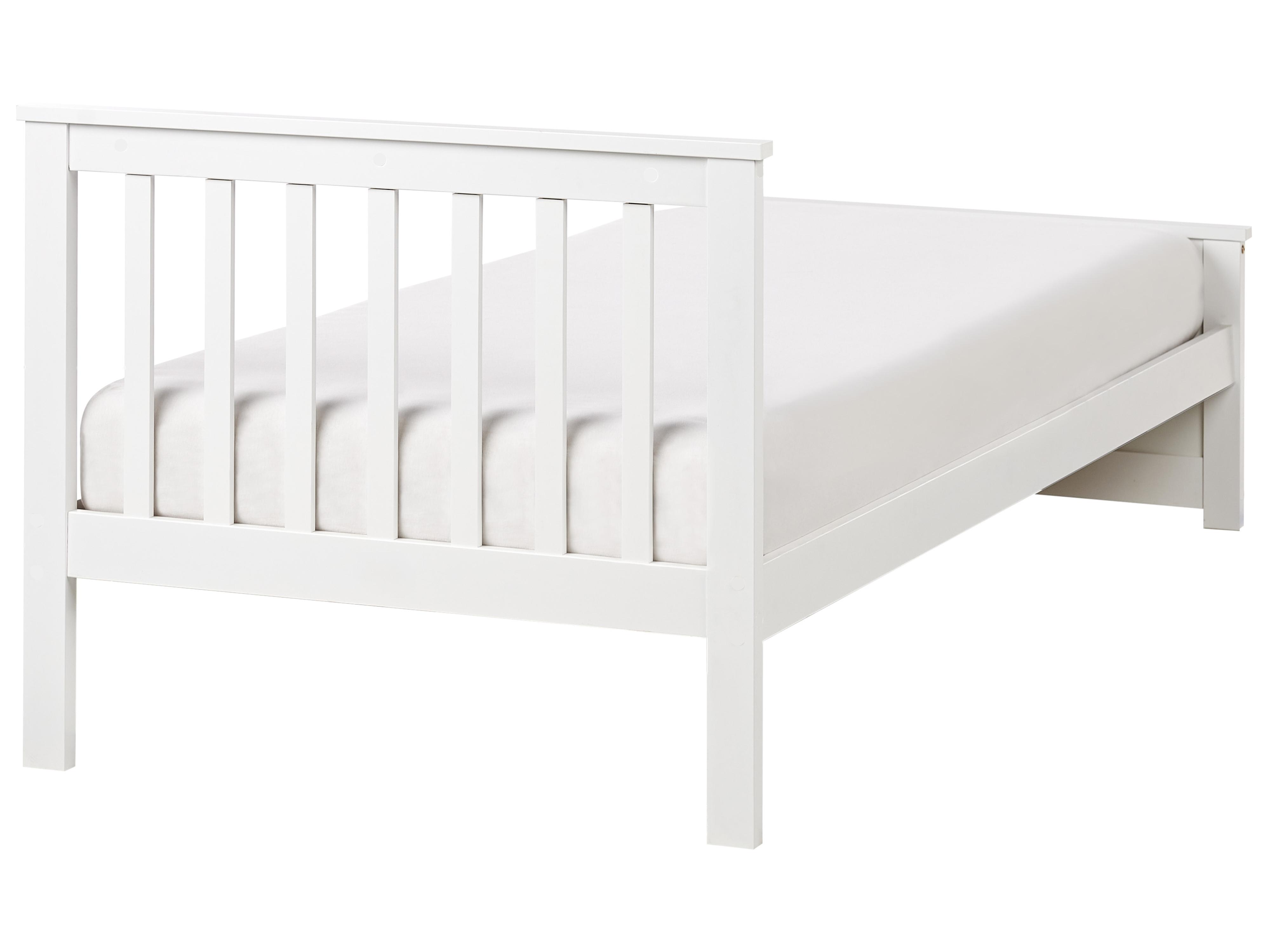 Bed Dennenhout OLENDON 90 x 200 cm Wit