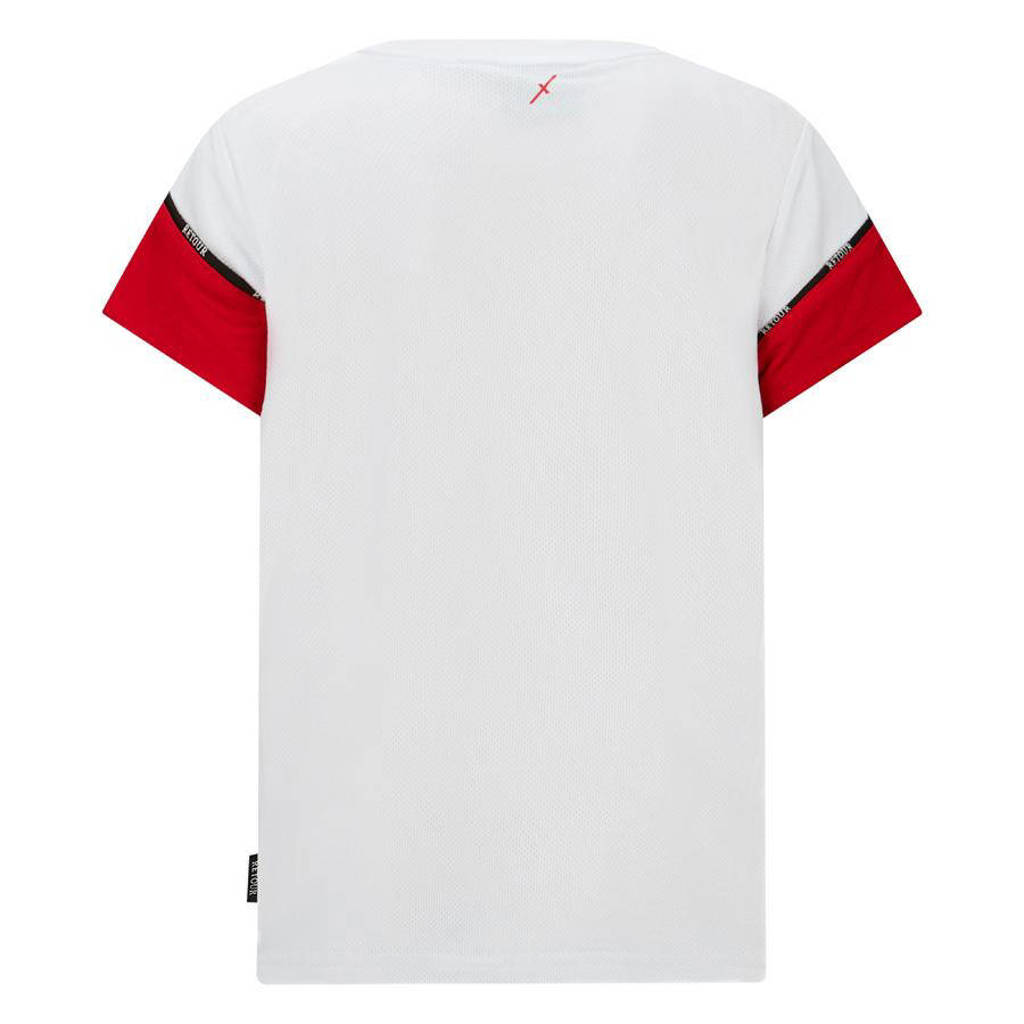 Retour Jeans T-shirt Ball wit/rood
