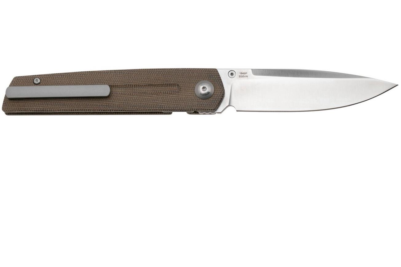 Artisan Cutlery Sirius 1849P-ODG, Satin S35VN, OD Green Micarta zakmes, Ray Laconico design