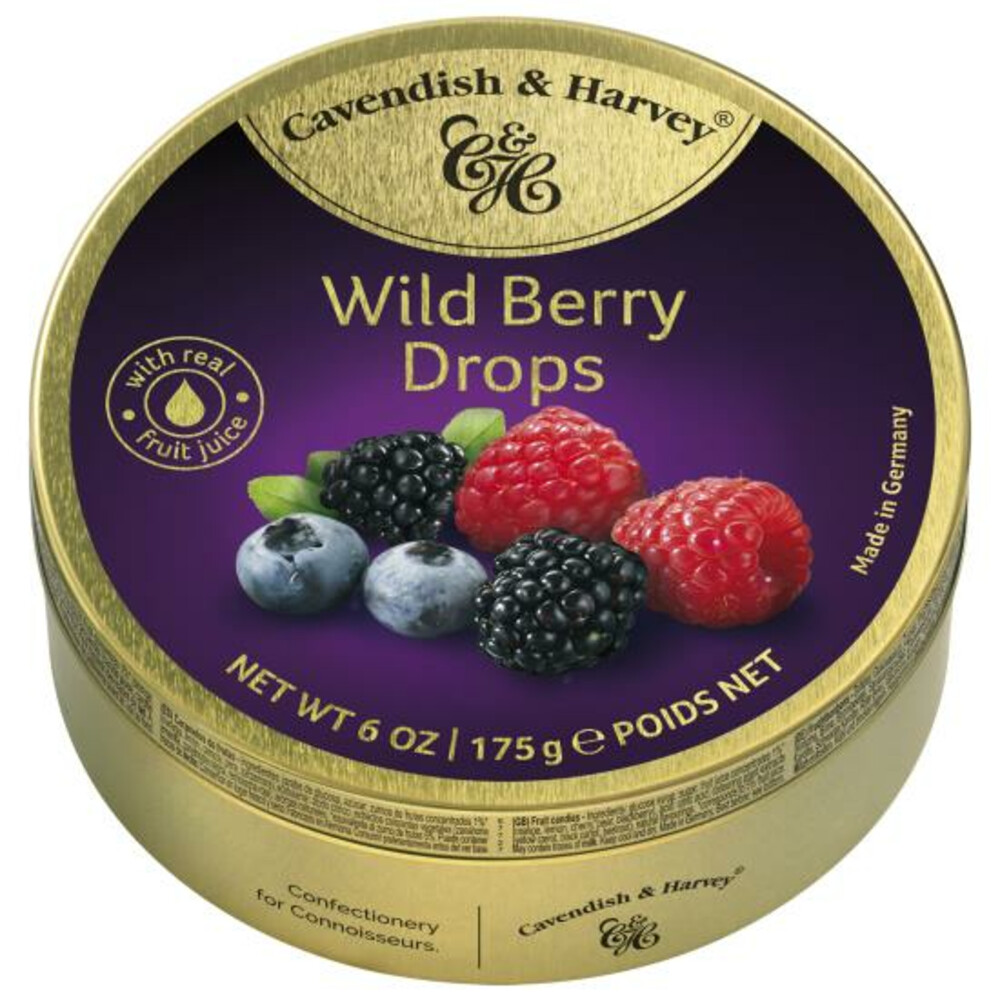 3x Cavendish & Harley Blik Snoepjes Wild Berry200 gr