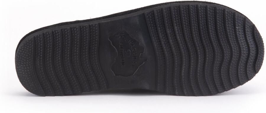Warmbat Australia Barron suède pantoffels zwart