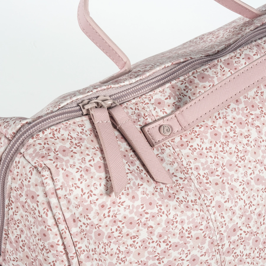 pasito a pasito Wickeltasche rosa  geblümt