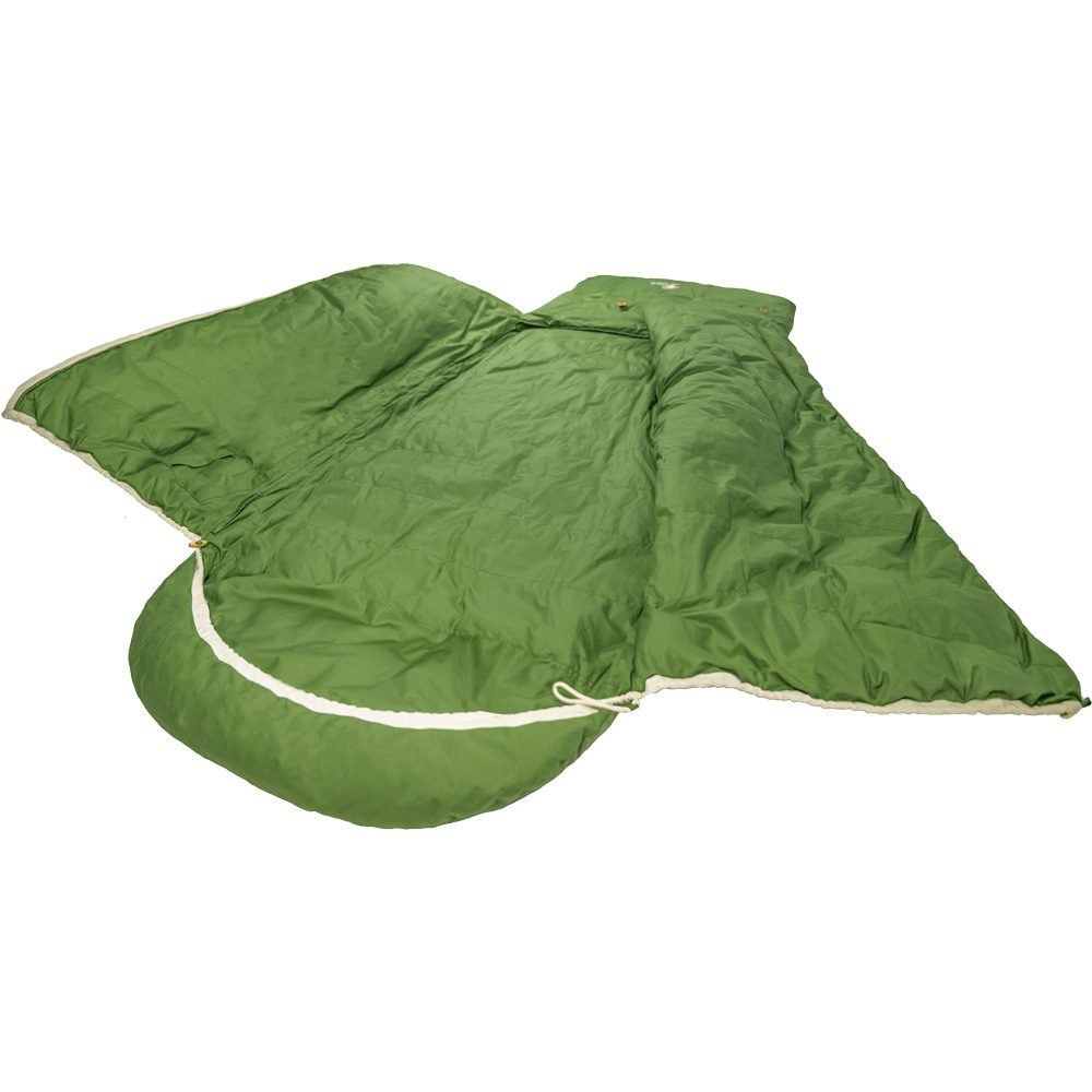 Grüezi Bag Biopod DownWool Nature Comfort Schlafsack basil green