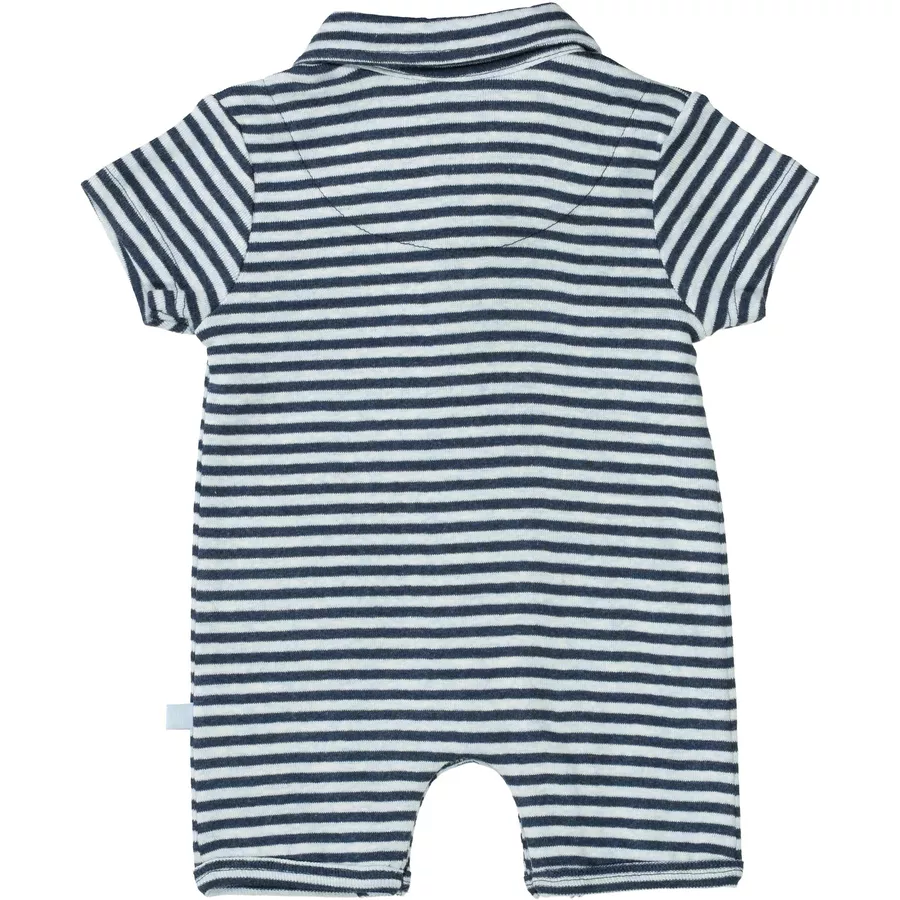 STACCATO Overall navy blue melange gestreift