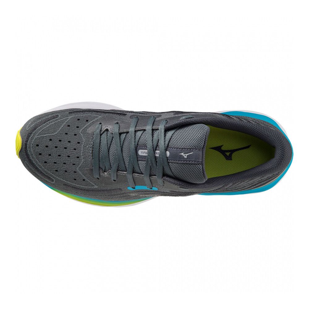 Mizuno WAVE SKYRISE 4 - Chaussures running Homme stormyweather/pearlblue/jet blue