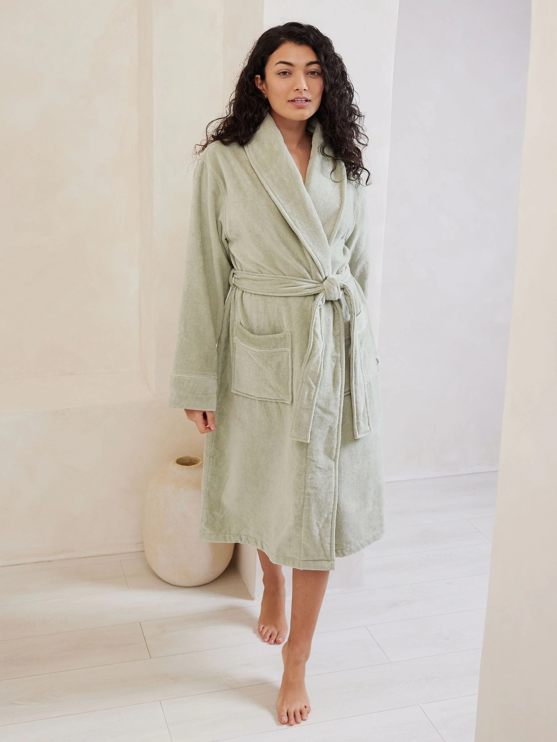 Groen - Chelsea Peers 100% Cotton Towelling Dressing Gown