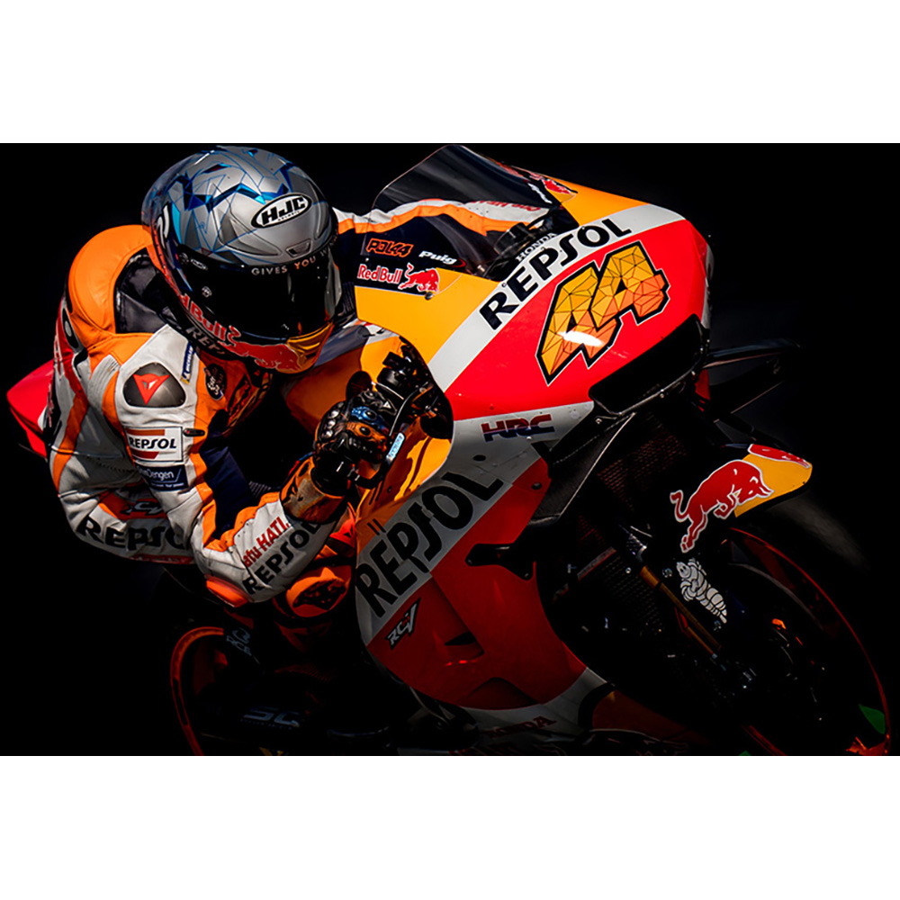 HJC - Casque RPHA 1 Pol Espargaro Replica MC2SF / Gris / Bleu / Orange
