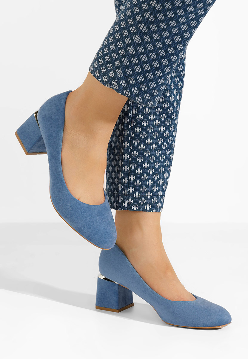 Chaussures à talon épais bleus Cabrilla V4
