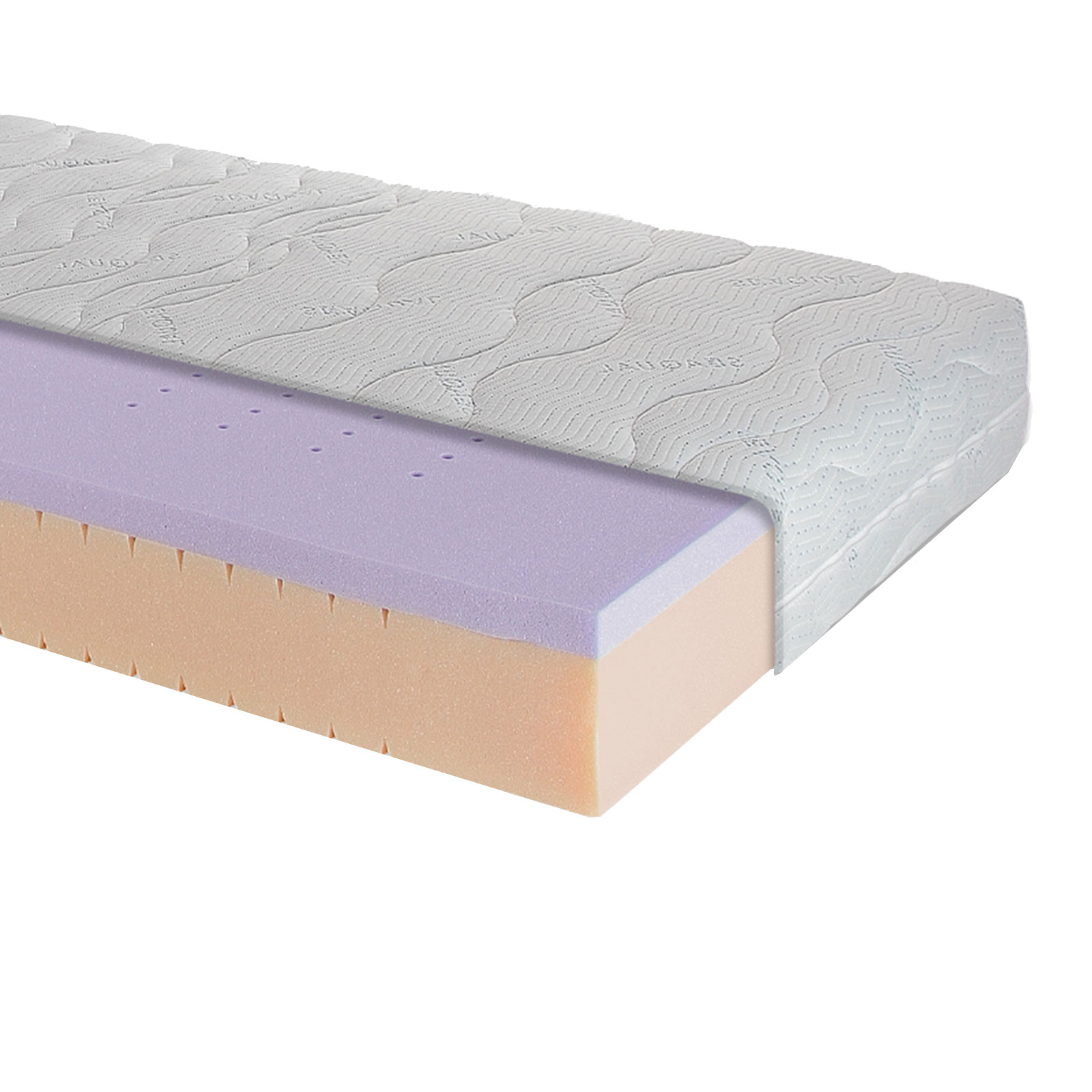 7-Zonen-Gel-Kaltschaummatratze WELLNESS GEL - H2 - 90x200 cm