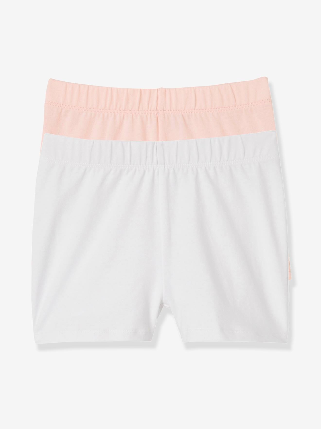 Conjunto de 2 calcinhas curtas para meninas, pretas escuras, bicolor/multicoloridas