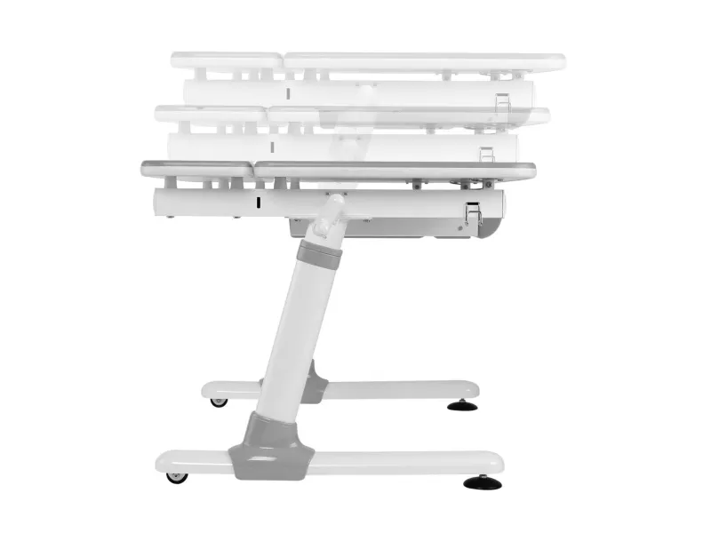Ergo Office ergonomisk højdejusterbart børneskrivebord, grå, max 100 kg, ER-417 2cz