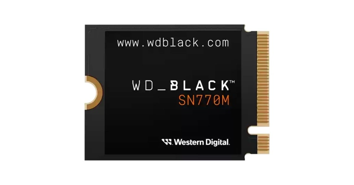 WDBlack SN770M NVMe 2 TB SSD  (WDS200T3X0G, M.2 2230, PCIe Gen4 x4)