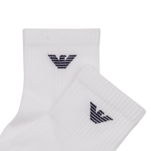 Emporio Armani - SHORT SOSKS PACK X3 - Blanc
