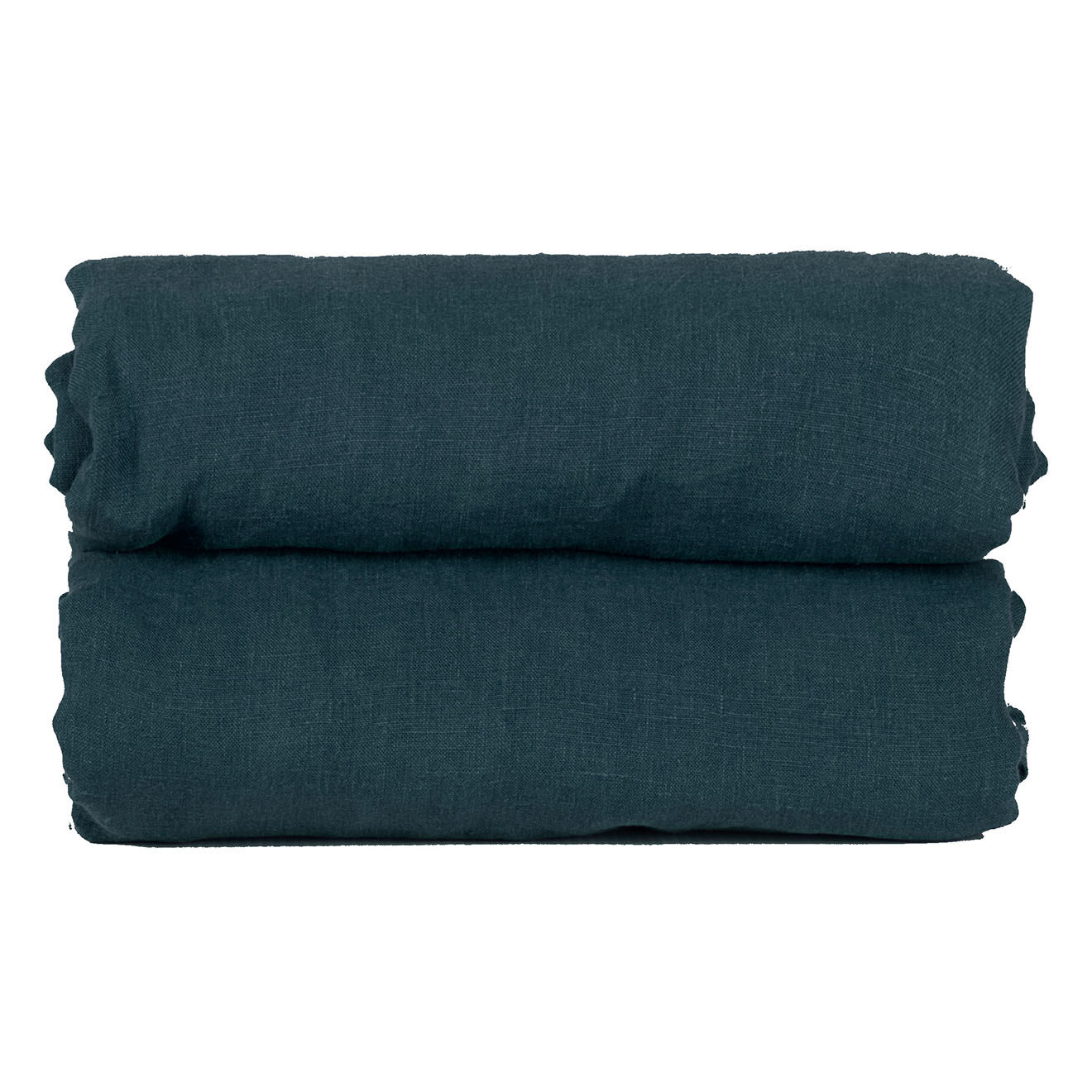 Febronie Drap housse 100% Lin Hortense bleu