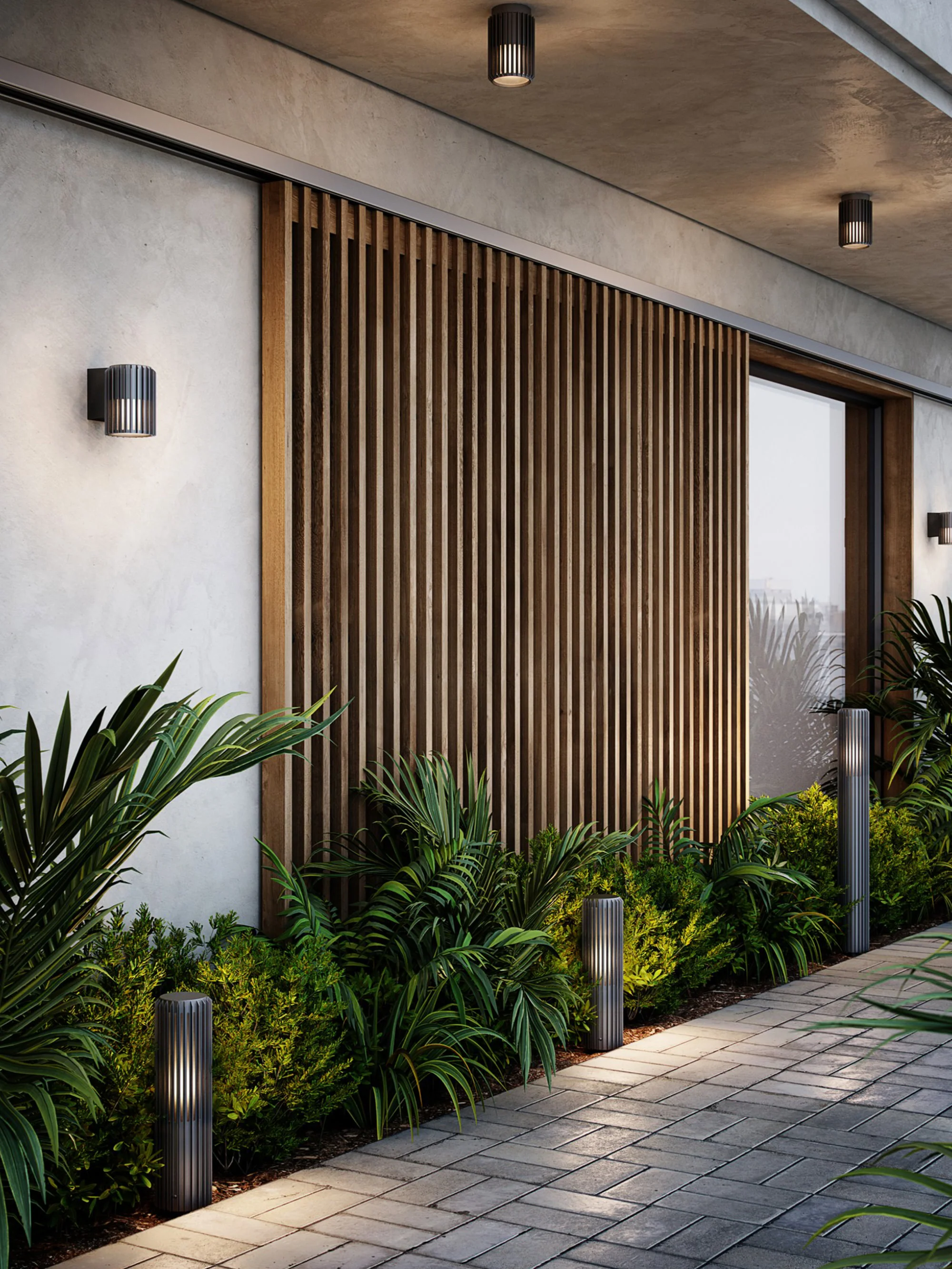 Dimbare outdoor wandlamp Aludra