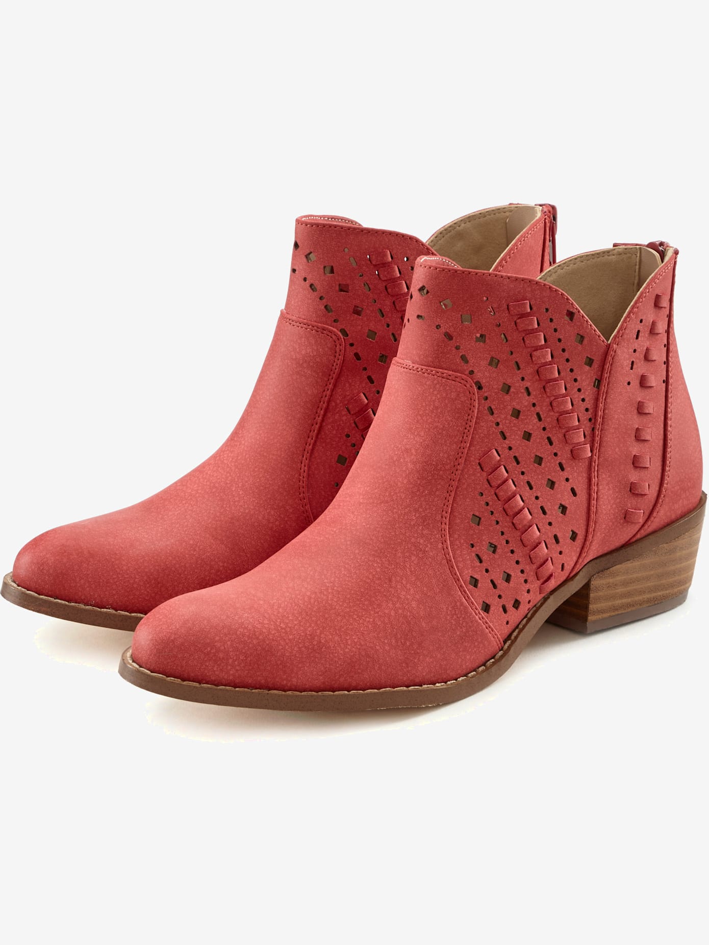 Bottines cowboy bottines d'été avec petites découpes tendance