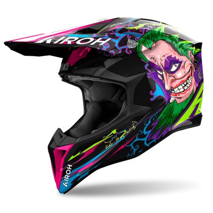 Casque cross Airoh WRAAAP - MUSIC 2025 - Noir / Multicolore